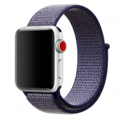 Изображение Синий нейлоновый ремешок на липучке для Apple Watch 42/44 mm