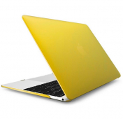Изображение Желтая пластиковая накладка для Macbook 12 Transparent Hard Shell Case