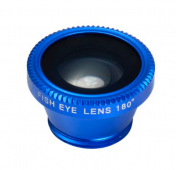 Изображение Универсальная линза Fish Eye Lens объектив Фишай Рыбий глаз (синий)