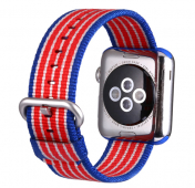 Изображение Нейлоновый ремешок для Apple Watch 42/44 mm Striped Band Red