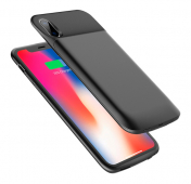 Изображение Черный чехол с аккумулятором для iPhone X/XS Rock Power Case 6000 mAh