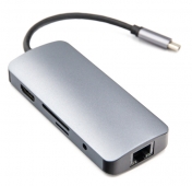 Изображение Переходник для Macbook 9in1 Type-c /HDMI/ USBx3/ RJ45/ 3.5 jack