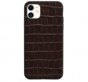 Изображение Чехол для iPhone 11 Kajsa Neo Classic Collection Croco коричневый