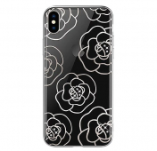 Изображение Чехол-накладка для iPhone XS Max Devia Crystal Camellia Case Silver