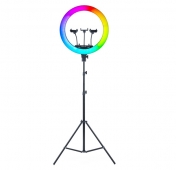 Изображение Кольцевая лампа на штативе RGB 46 см
