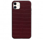 Изображение Чехол для iPhone 11 Kajsa Neo Classic Collection Croco красный