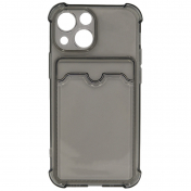 Изображение Чехол для iPhone 13 Mini с отделением для карт Transparent Black