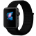 Цвет изображения Угольно-черный нейлоновый ремешок на липучке для Apple Watch 38/40/41 mm