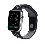 Изображение Ремешок Apple Watch 38/40/41 mm Perforated Sport Band Black/Gray
