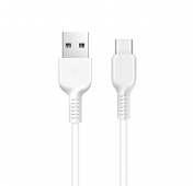 Изображение Белый усиленный кабель USB/USB Type-C Hoco X20 3A 1m