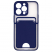 Цвет изображения Чехол для iPhone 13 Pro с отделением для карт Bubble Slim Case синий
