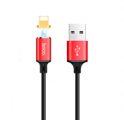 Изображение Красный магнитный USB-кабель Lightning Hoco U28 1m