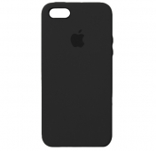 Изображение Черный силиконовый чехол для iPhone 5/5S/SE Silicone Case