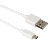Изображение Micro-USB кабель для зарядки и передачи данных белый