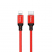 Цвет изображения Красный усиленный кабельType-C/ Lightning Hoco X14 3m