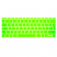 Цвет изображения Зеленая силиконовая накладка на клавиатуру для Macbook 12/Pro 13/15 2016 – 2019 (Rus/Eu)