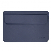 Изображение Кожаный чехол-папка для Macbook Air 13 2018-2020 / Pro 13 2016-2020 Devia Ultra-Thin Bracket Blue