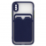 Цвет изображения Чехол для iPhone  X/XS с отделением для карт Bubble Slim Case синий/салатовые кнопки