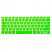Цвет изображения Зеленая силиконовая накладка на клавиатуру для Macbook 12/Pro 13/15 2016 – 2019 (US)
