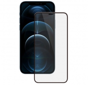 Изображение Черное защитное стекло с приват фильтром для iPhone 12/12 Pro Deppa 3D Tempered Glass