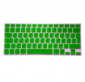 Изображение Зеленая силиконовая накладка на клавиатуру для Macbook Air 11 (Rus/Eu)