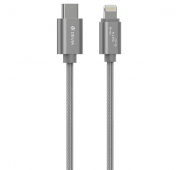 Изображение Серый усиленный кабель Type-C/Lightning Devia Pheez Series 1m