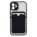 Цвет изображения Чехол для iPhone 12 с отделением для карт Bubble Slim Case черный/красные кнопки