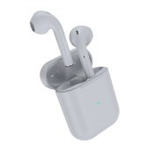 Изображение Беспроводные наушники Bluetooth Borofone BE42 аналог AirPods с беспроводным зарядным футляром серые