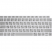Цвет изображения Серебристая силиконовая накладка на клавиатуру для Macbook Air 13 2018 – 2019 (Rus/Eu)