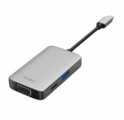 Изображение Серый переходник WiWU Alpha A513HVP 5-in-1 Type-C Hub