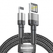 Изображение Черный кабель USB/Lightning Baseus Cafule 2m 1.5A