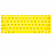 Цвет изображения Желтая силиконовая накладка на клавиатуру для Macbook 12/Pro 13/15 2016 – 2019 (US)