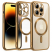 Цвет изображения Чехол для iPhone 15 Pro Metal Magnet Case Gold