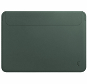 Изображение Зеленый кожаный чехол для Macbook Pro 13 2016 - 2020 WiWU Skin Pro II