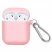 Цвет изображения Розовый силиконовый чехол для Apple AirPods с карабином Soft-touch Case