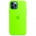 Цвет изображения Чехол для iPhone 12 / 12 Pro Silicone Case неоново-зеленый
