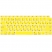 Цвет изображения Желтая силиконовая накладка на клавиатуру для Macbook Air Air 13 2018 – 2019 (US)