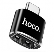Изображение Черный переходник USB/USB Type-C Hoco UA5 OTG