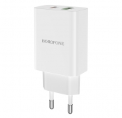 Изображение Сетевое зарядное устройство Borofone BA56A PD 18w + QC 20w White