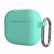 Изображение Чехол для Airpods 3 Silicone Case с карабином Mint Green
