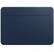 Изображение Синий кожаный чехол для Macbook Air 13 WiWU Skin Pro II