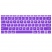 Цвет изображения Фиолетовая силиконовая накладка на клавиатуру для Macbook 12/Pro 13/15 2016 – 2019 (US)