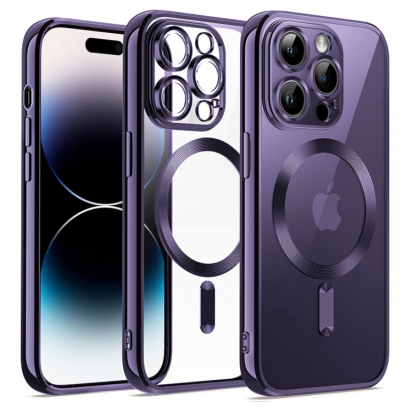 Цвет изображения Чехол для iPhone 13 Pro Max Metal Magnet Case Purple