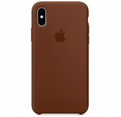 Изображение Коричневый силиконовый чехол для iPhone X/XS Silicone Case