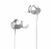 Изображение Серебристые вакуумные наушники Devia Headphones
