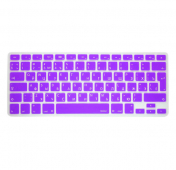 Изображение Фиолетовая силиконовая накладка на клавиатуру для Macbook Air 11 (Rus/Eu)