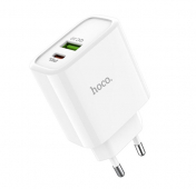 Изображение Белый блок питания Hoco C57A PD+QC3.0
