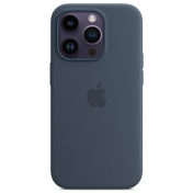 Изображение Чехол накладка iPhone 14 Pro Silicone Case with Magsafe Storm Blue