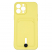 Цвет изображения Чехол для iPhone 13 Pro Max с отделением для карт Button Card Case  желтый