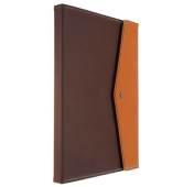Изображение Темно-коричневый кожаный чехол-книжка для iPad Mini/Retina Zenus Envelope Folio